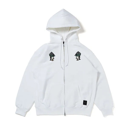 430 fourthirty / AF "MOUNT PENGUIN" EMB Z/U PARKA / フォーサーティ マウンテンペンギン 刺繍 ジップアップ パーカー